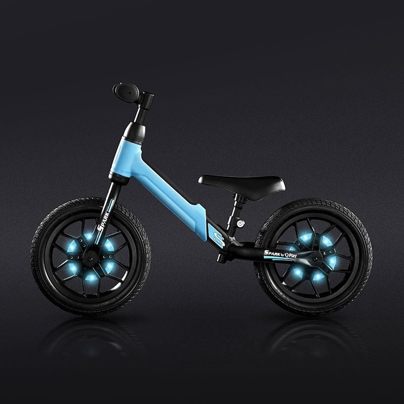 Bicicleta fara pedale Balance bike QPlay Spark Albastru - 4 | YEO