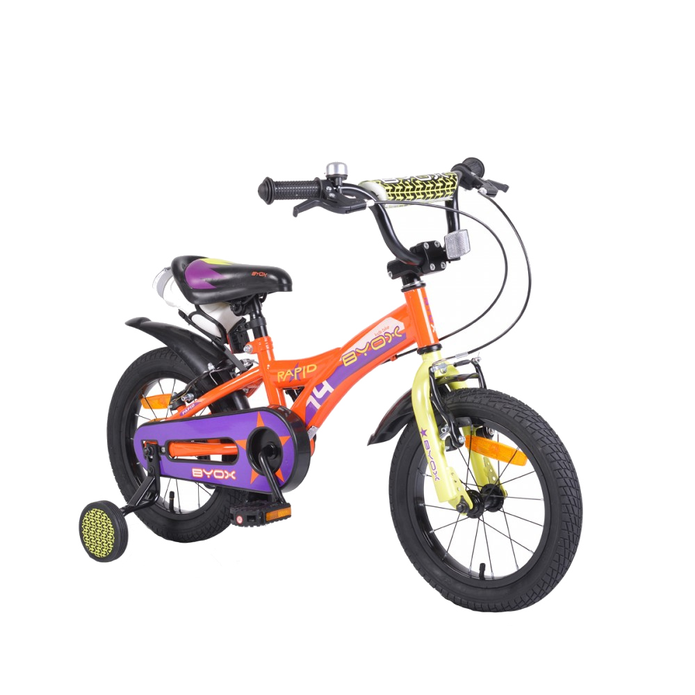 Bicicleta pentru copii Rapid Orange 14 inch - 1