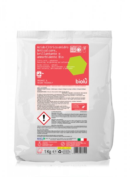 Acid citric ecologic pentru rufe 1kg punga Biolu 1kg imagine noua responsabilitatesociala.ro