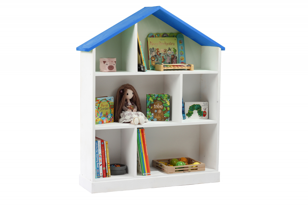 Casuta biblioteca din lemn BookHouse Azure 130 x 96 x 30 cm