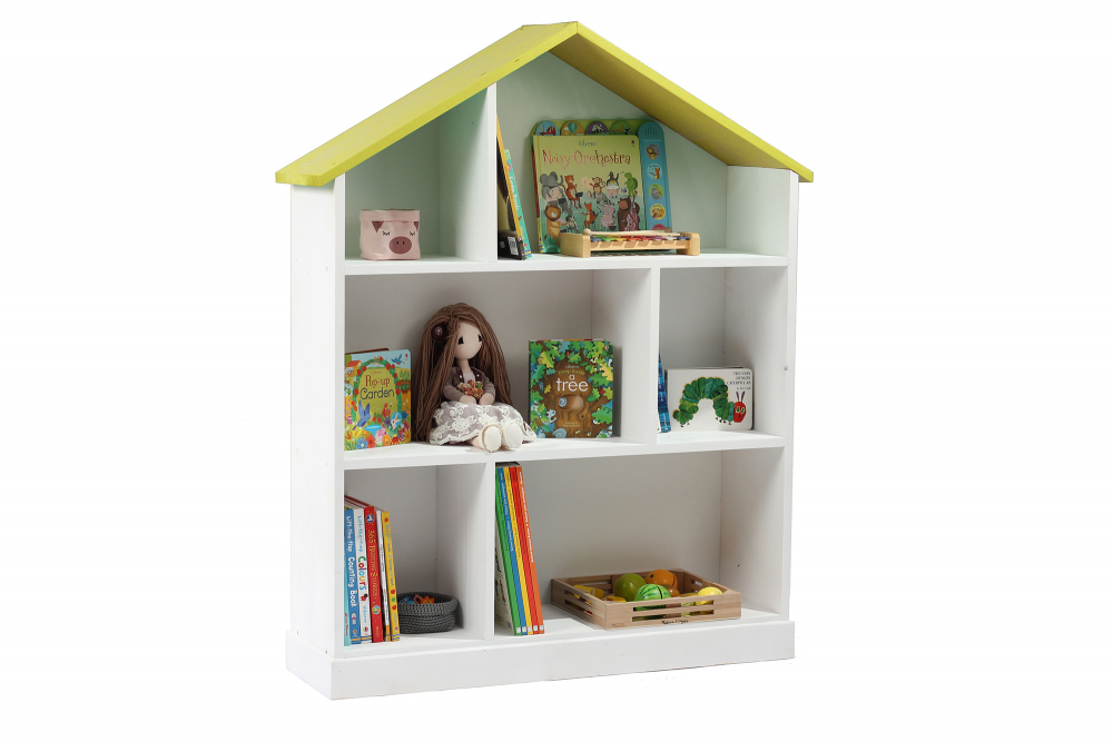 Casuta biblioteca din lemn BookHouse Lemon 130 x 96 x 30 cm