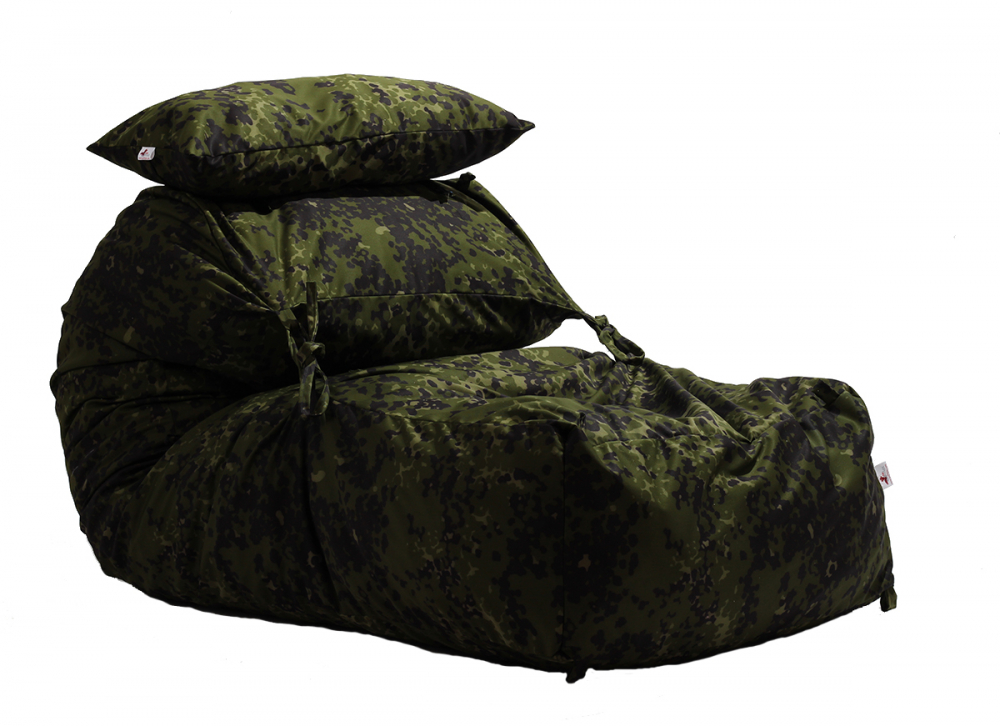 Fotoliu Pufrelax Yoga Minnie + Perna Army Camouflage Gama Premium umplut cu fulgi de burete memory mix Army imagine 2022