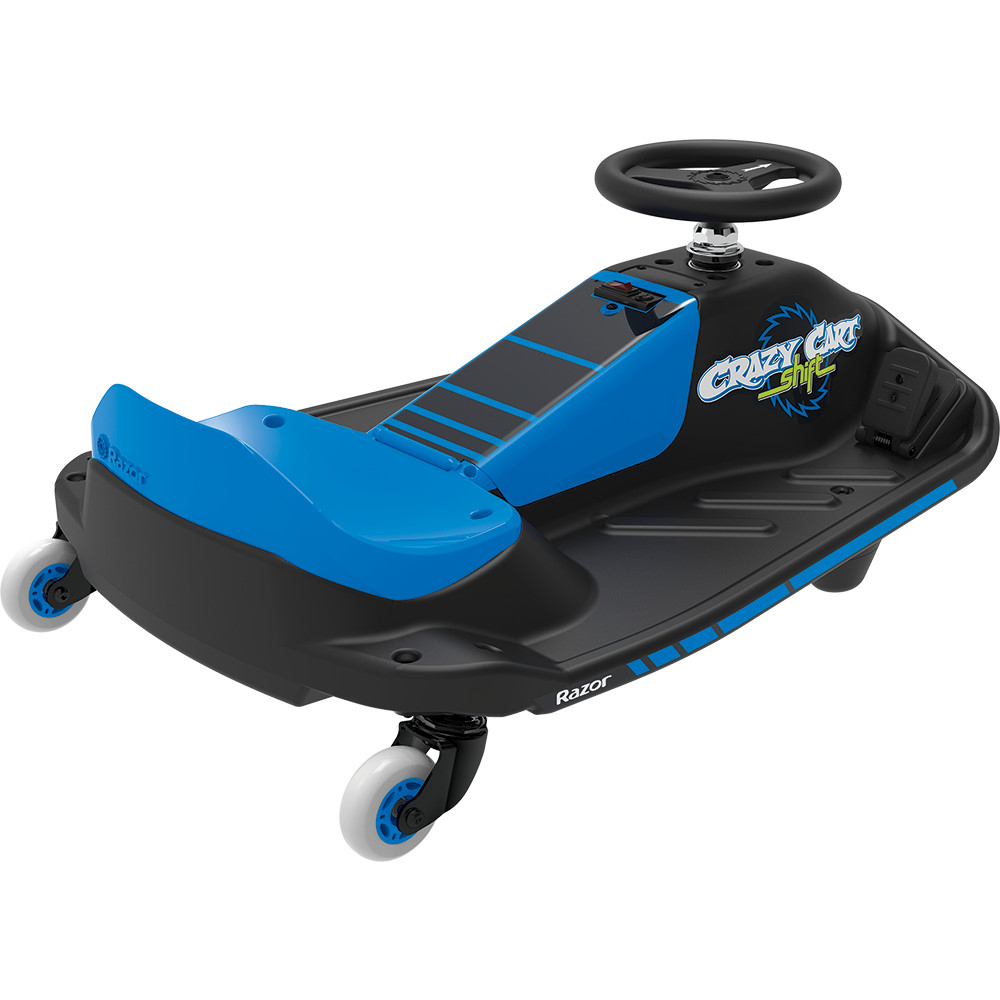 Kart electric pentru drifturi Razor Crazy Cart Shift albastrunegru - 1