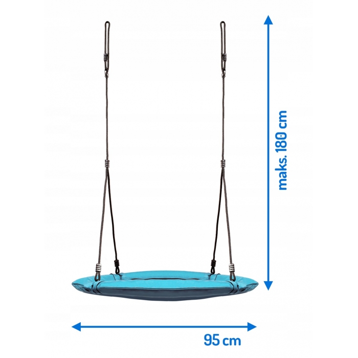 Poze Leagan tip cuib pentru copii XXL 95 cm 150 kg Neo-Sport Turcoaz nichiduta.ro 