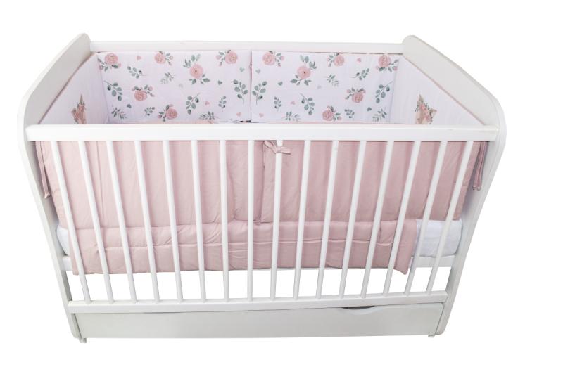 Lenjerie 4+1 piese rose n001 120x60
