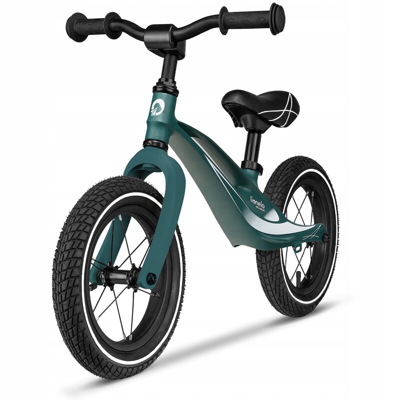 Bicicleta usoara Bart Air fara pedale roti gonflabile reglabila 12 inch Green Forest Lionelo - 7