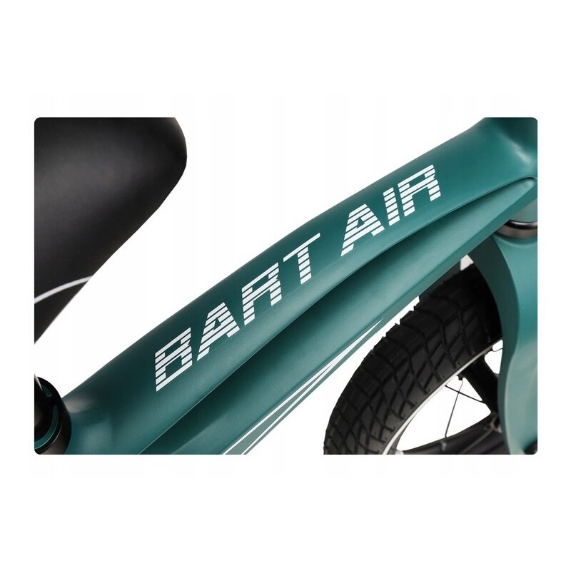 Bicicleta usoara Bart Air fara pedale roti gonflabile reglabila 12 inch Green Forest Lionelo - 2