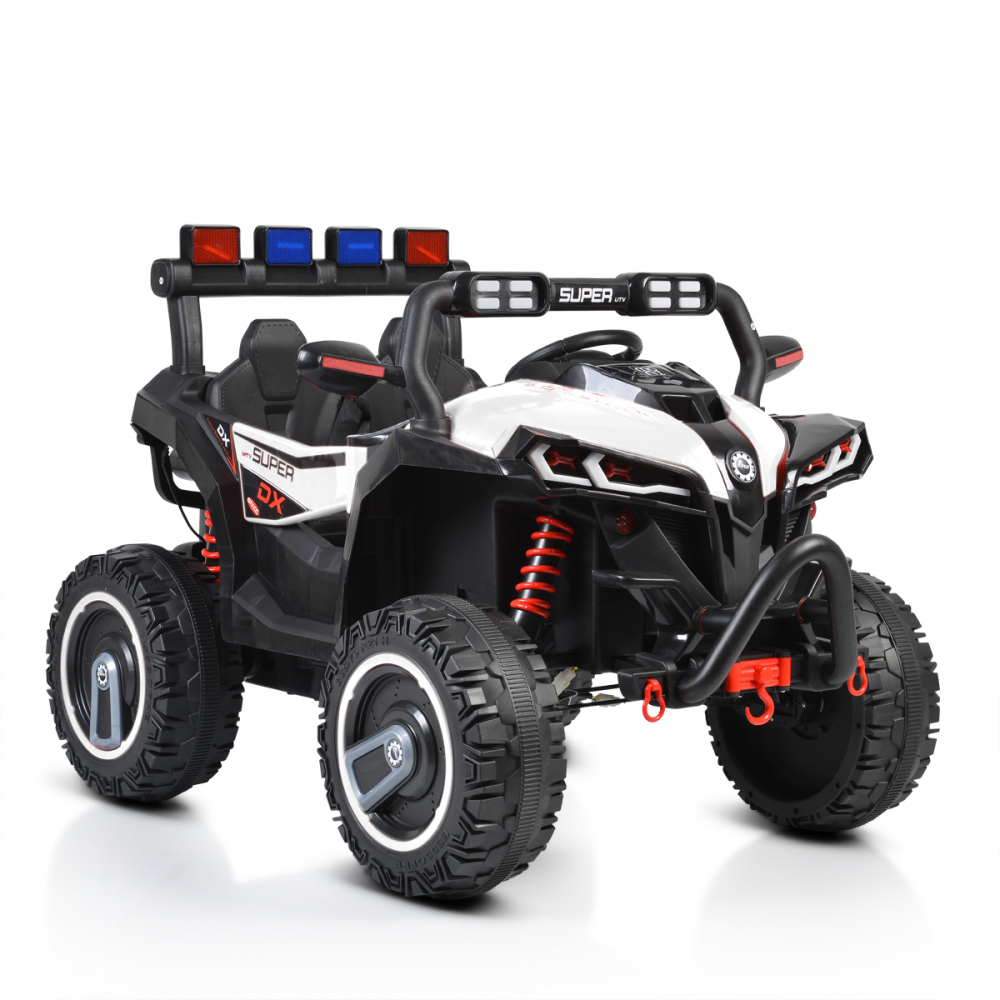 Masinuta electrica 4x4 cu telecomanda Moni Beast White - 3