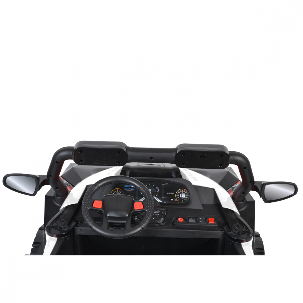 Masinuta electrica 4x4 cu telecomanda Moni Beast White - 9
