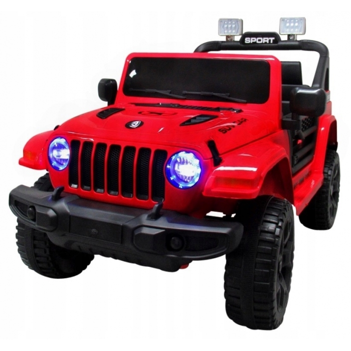 Masinuta electrica cu telecomanda si functie de balansare Jeep X10 TS-159 R-Sport rosu - 1