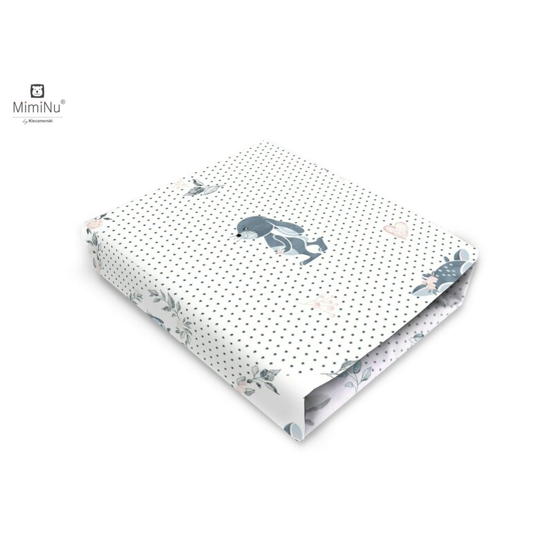 Cearceaf cu elastic 120x60 cm deer dark mint