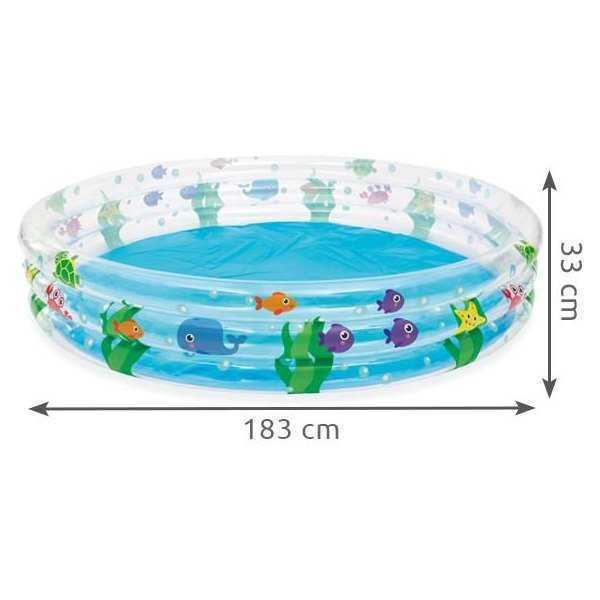 Piscina gonflabila cu 3 inele Pestisori 188 x 33 cm Bestway MY17686 - 1 | YEO