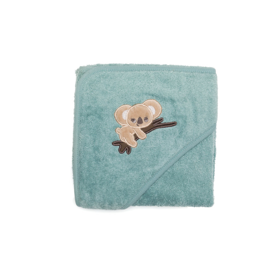 Prosop brodat koala aqua bumbac organic 75x75cm fillikid