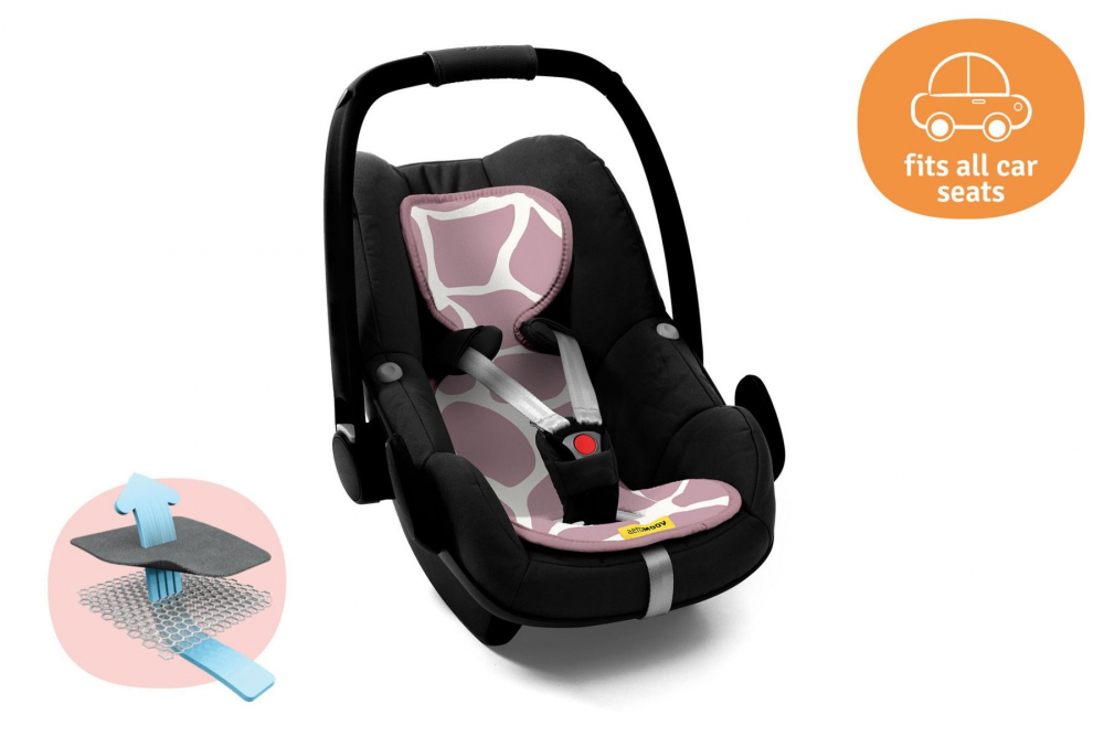 Protectie antitranspiratie scaun auto gr 0 + bumbac organic giraph candy