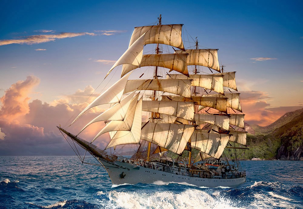 Puzzle Castorland Sailing at Sunset 1500 piese