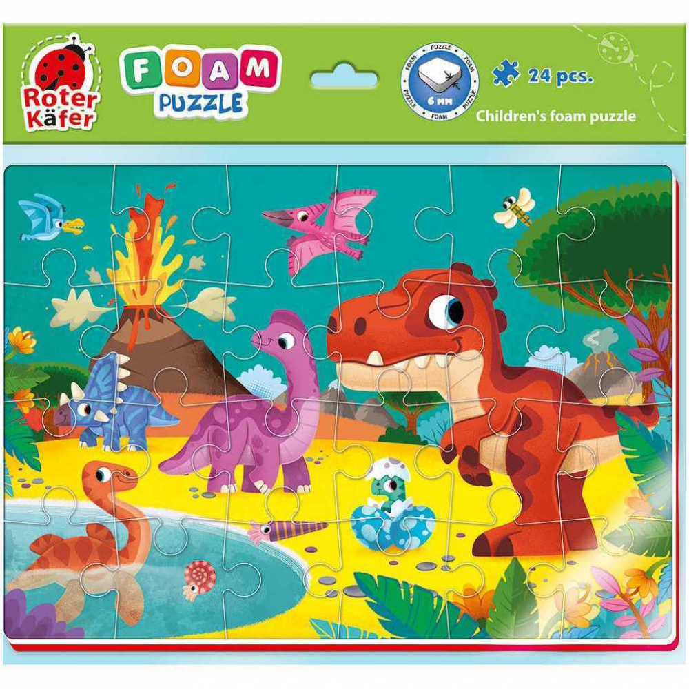 Puzzle Lumea Dinozaurilor 24 piese Roter Kafer