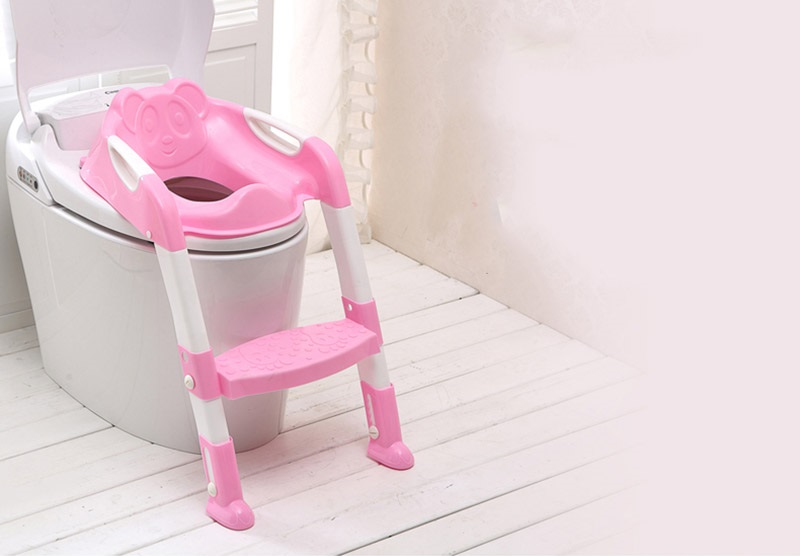 Reductor toaleta cu scarita Little Mom Simple Chair Pink Chair imagine 2022 protejamcopilaria.ro