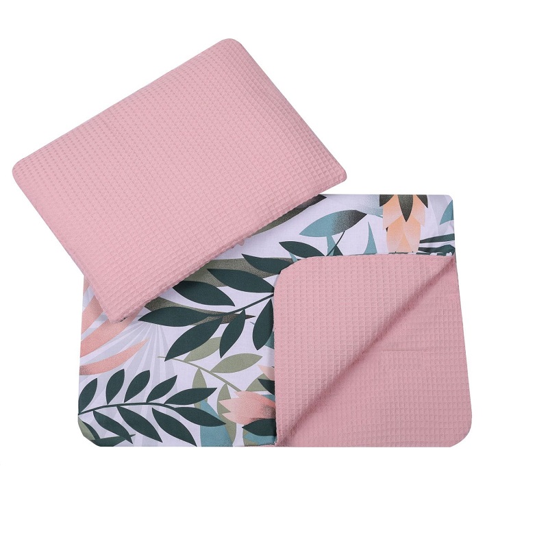 Set baby nest paturica si pernuta jungle pink