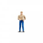 Figurina barbat cu pantaloni albastri Bruder