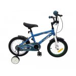 Bicicleta 16 inch KikkaBoo Makani cu roti ajutatoare Windy Blue