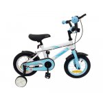 Bicicleta 16 inch KikkaBoo Makani cu roti ajutatoare Windy White