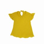 Bluza cu maneca scurta si  volanase Shimmery Sunflower 6-7 ani