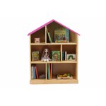 Casuta biblioteca din lemn BookHouse Bubble Gum 130 x 96 x 30 cm