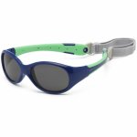 Ochelari de soare pentru copii Flex Navy Green 0-3 ani