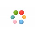 Set 6 mingi senzoriale pentru bebelusi multicolor 6 luni+