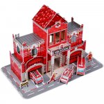 Set constructie puzzle 3D Statie de pompieri Fiesta Crafts