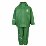 Set jacheta+pantaloni ploaie si windstopper CeLaVi Jungle Green 80 cm