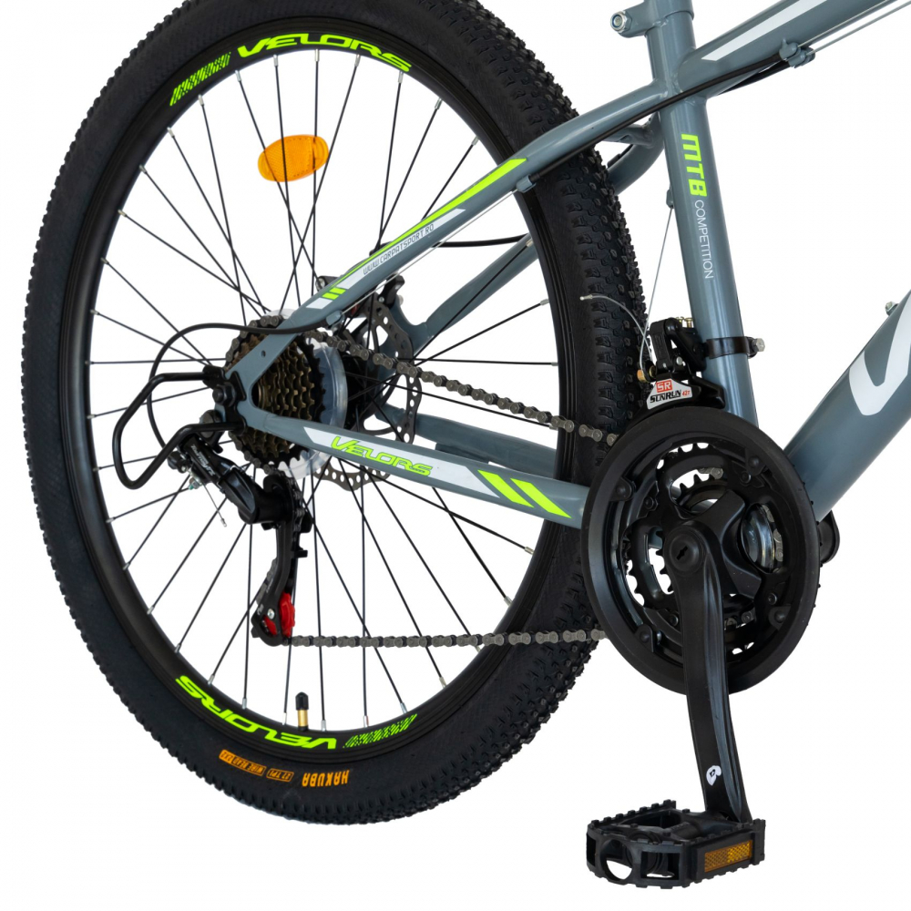 Bicicleta MTB-HT Velors Challange CSV2610A 26 inch gri cu design albverde - 1
