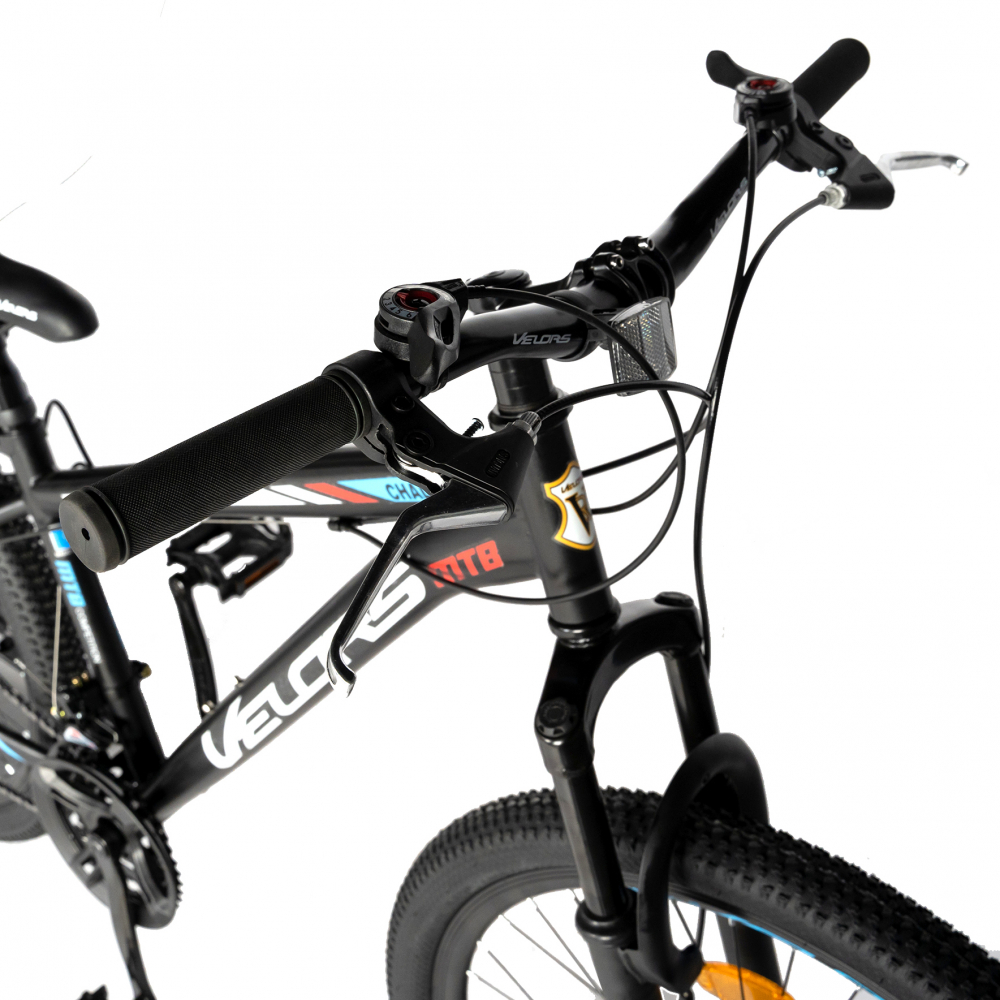 Bicicleta MTB-HT Velors Challange CSV2610A 26 inch negru cu albastrurosu nichiduta.ro