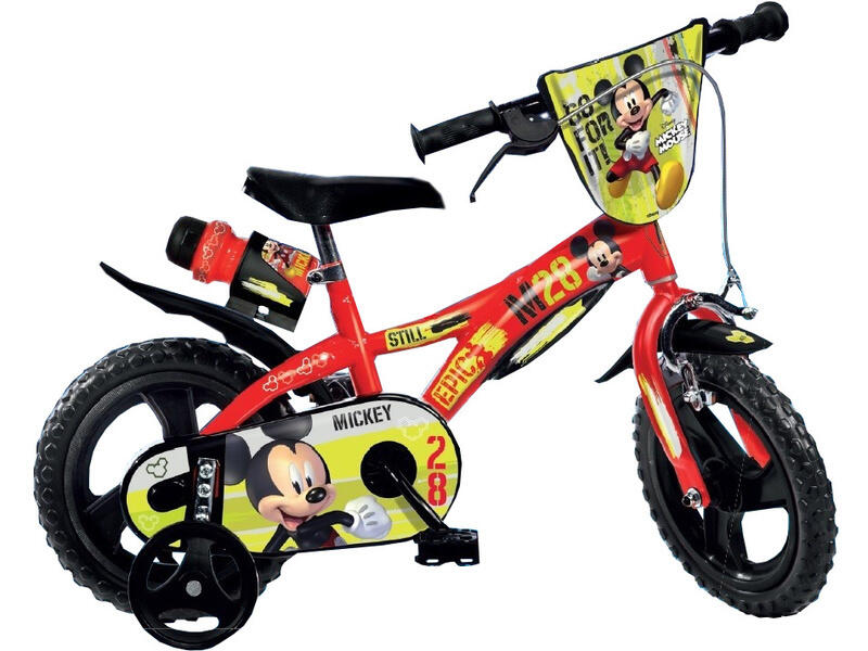 Bicicleta copii 12 Mickey Mouse DINO BIKES imagine noua responsabilitatesociala.ro