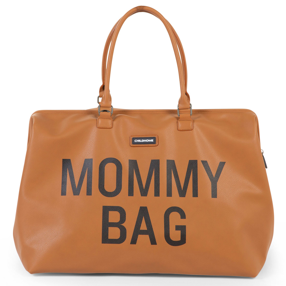 Geanta de infasat Childhome Mommy Bag piele ecologica Maro - 7