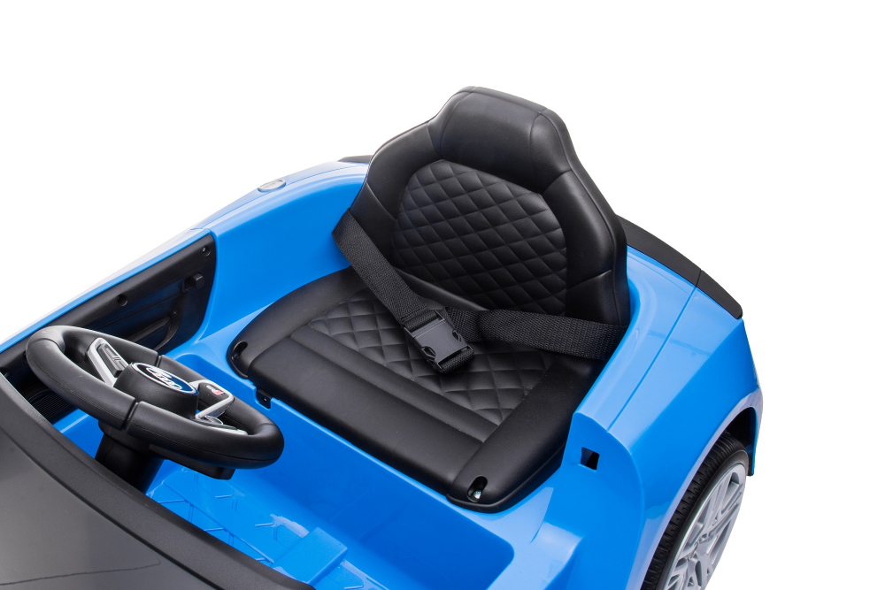 Masinuta electrica 12V cu scaun din piele si roti EVA Audi R8 Blue - 1
