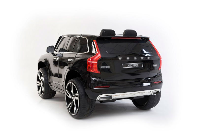 Masinuta electrica Volvo XC90 cu roti EVA si scaun piele Black - 2