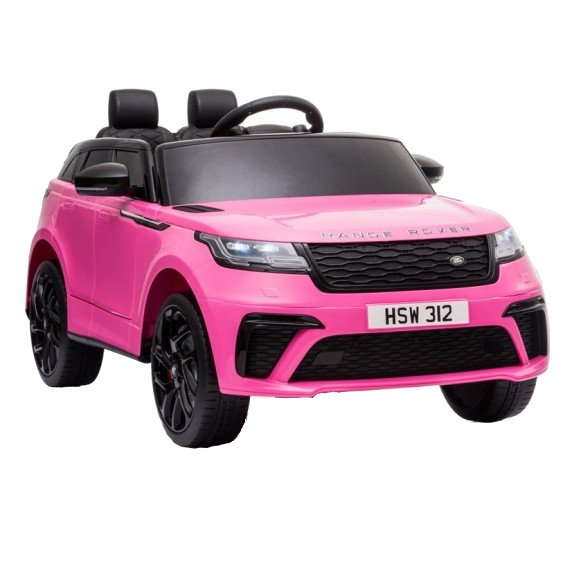 Masinuta electrica cu scaun de piele Range Rover Velar Pink