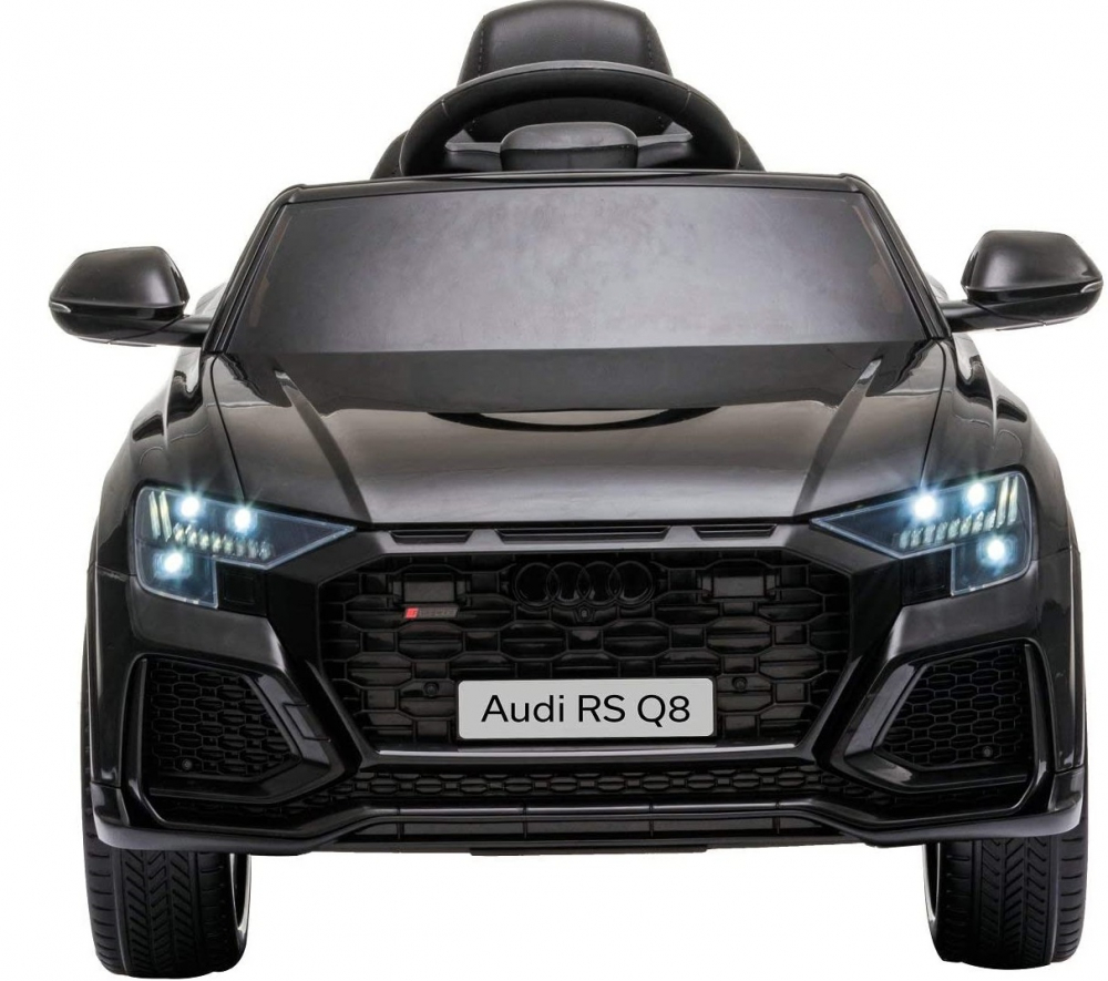 Masinuta electrica cu roti din cauciuc Audi RS Q8 Black - 5