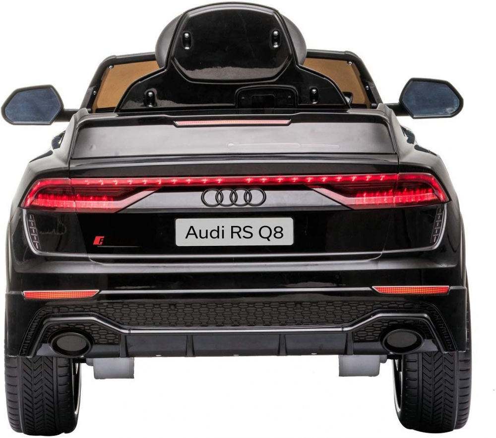 Masinuta electrica cu roti din cauciuc Audi RS Q8 Black - 6