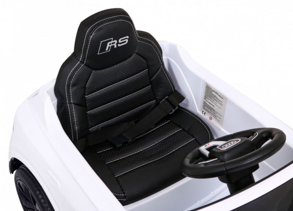 Masinuta electrica cu scaun de piele si roti cauciuc Audi RS Q8 Pink Audi