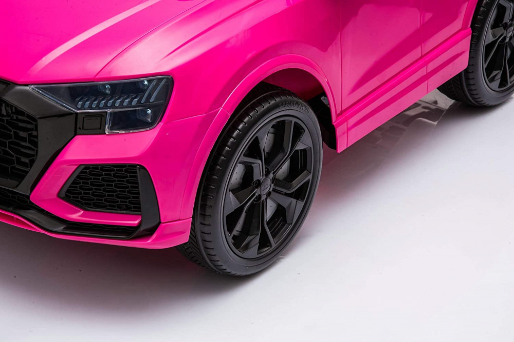 Masinuta electrica cu roti din cauciuc Audi RS Q8 Pink - 7