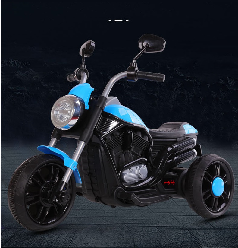 Motocicleta electrica KikkaBoo Chopper Blue - 1