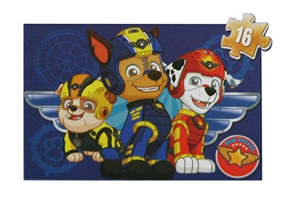 Puzzle 4in1 Paw Patrol din lemn 24 piese