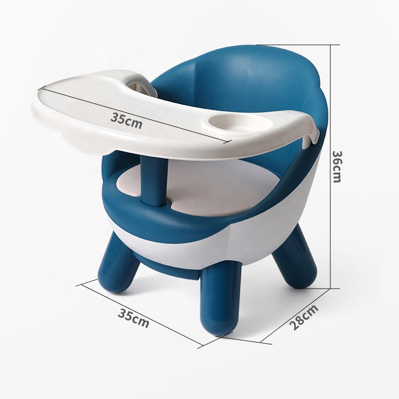 Scaun de masa Little Mom Booster Chair Blue - 1 | YEO