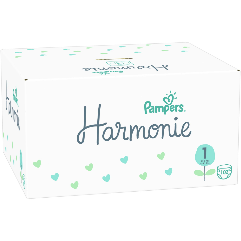 Scutece Pampers Harmonie XXL Box Marimea 2, 4-8 kg 132 buc