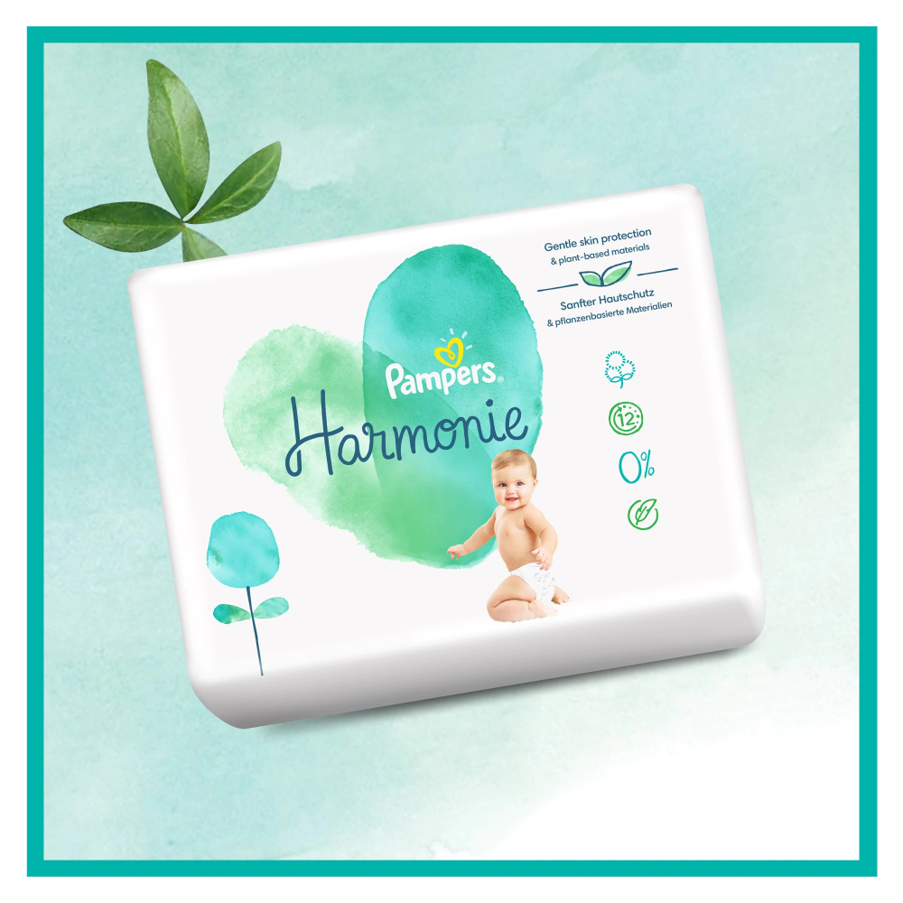 Scutece Pampers Harmonie XXL Box Marimea 2, 4-8 kg 132 buc - 2 | YEO