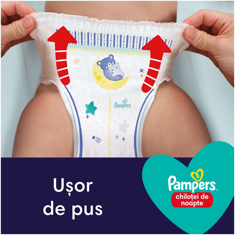 Scutece-chilotel de noapte Pampers Night Pants Marimea 4, 9-15 kg 25 buc - 2 | YEO