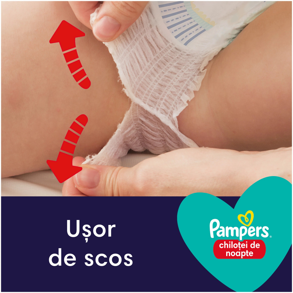 Poze Scutece-chilotel de noapte Pampers Night Pants Marimea 4, 9-15 kg 25 buc nichiduta.ro 