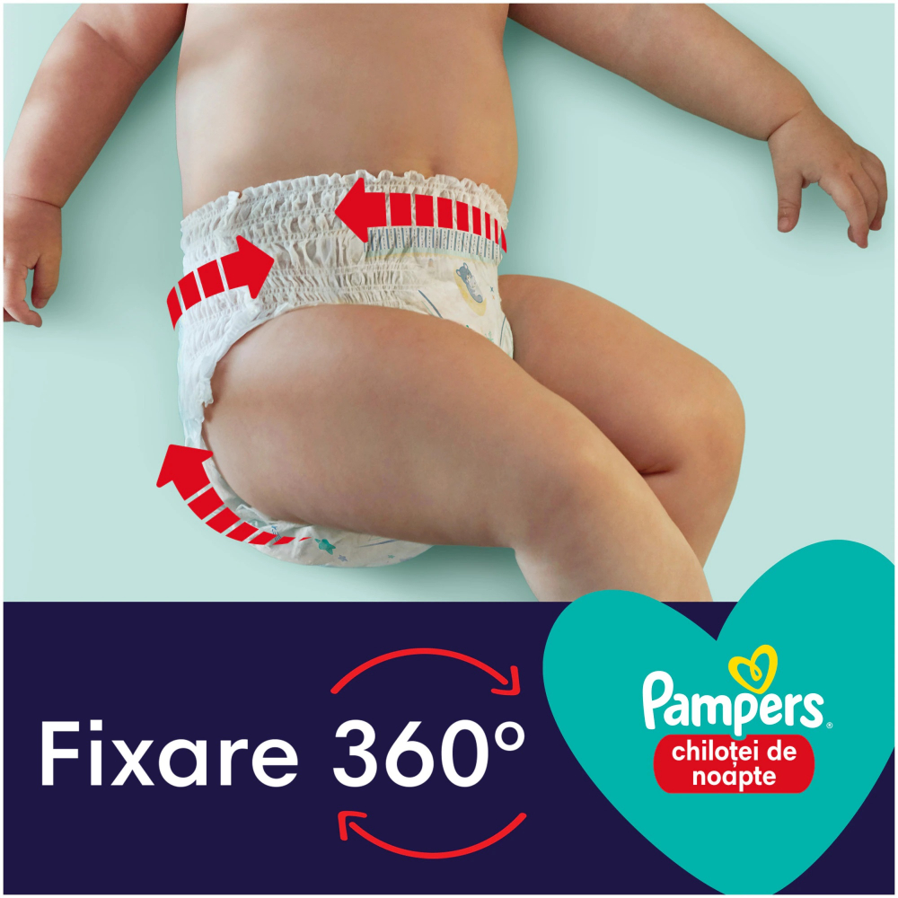 Poze Scutece-chilotel de noapte Pampers Night Pants Marimea 4, 9-15 kg 25 buc nichiduta.ro 